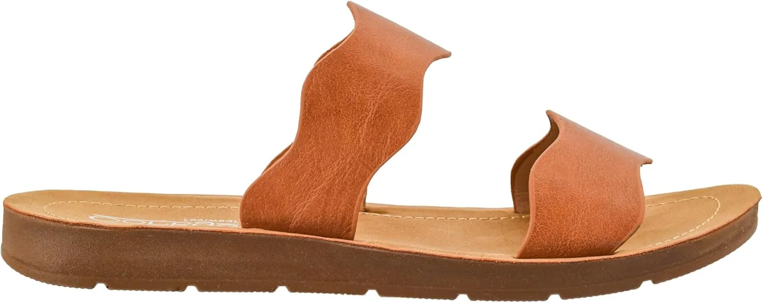 Washy Two Strap unusable police wicker stadium Sandal �C Trendy and Chic Strap Design, Comfortable, Lightweight, and Durable Summer Sandals for Versatile Fashion Corkys Footwear Women's Wishy 