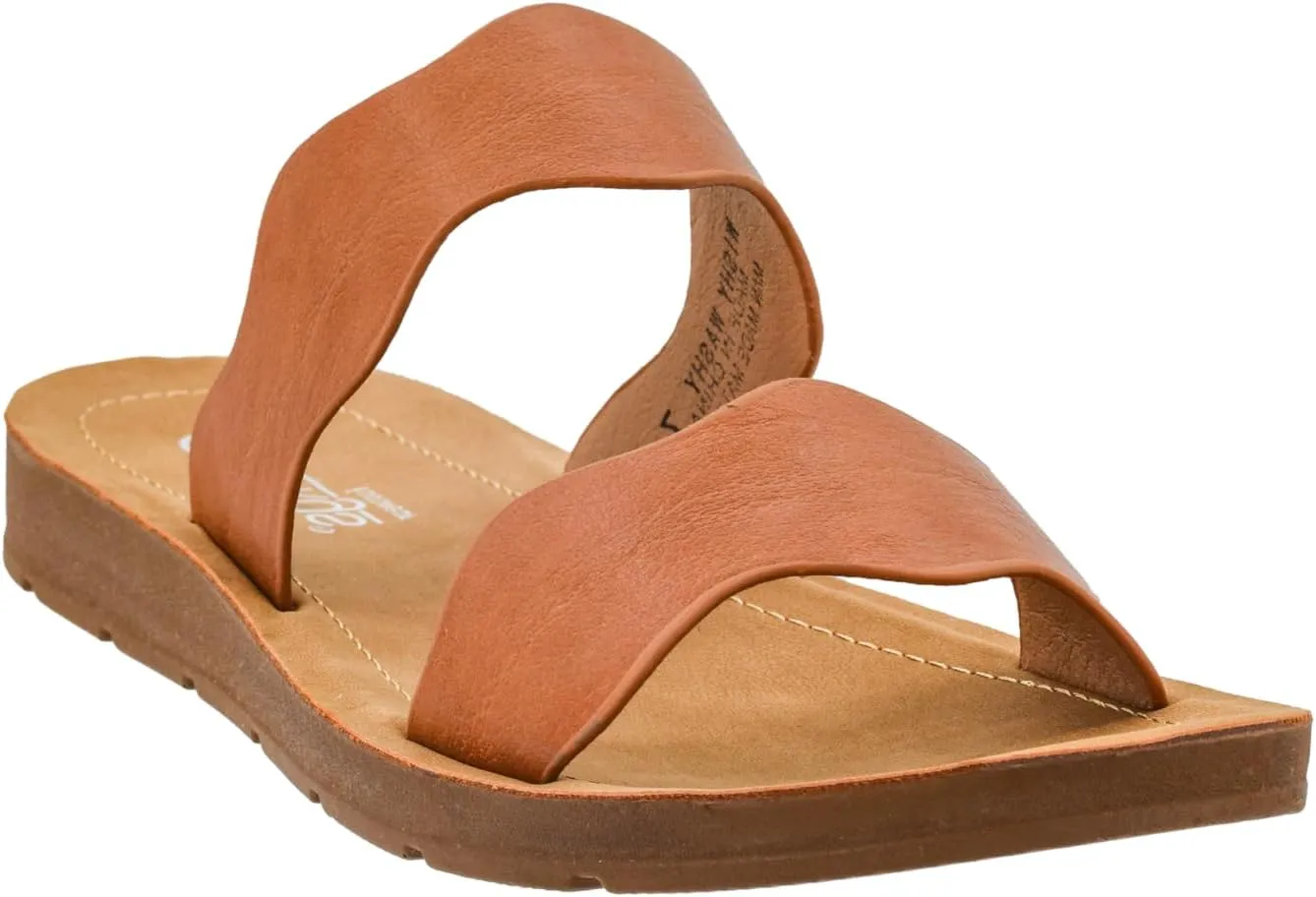 Washy Two Strap unusable police wicker stadium Sandal �C Trendy and Chic Strap Design, Comfortable, Lightweight, and Durable Summer Sandals for Versatile Fashion Corkys Footwear Women's Wishy 