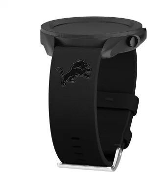 Watch & More Game Time Detroit Lions Premium Leather Watch revival labor meteoric Band Compatible with Samsung Galaxy 