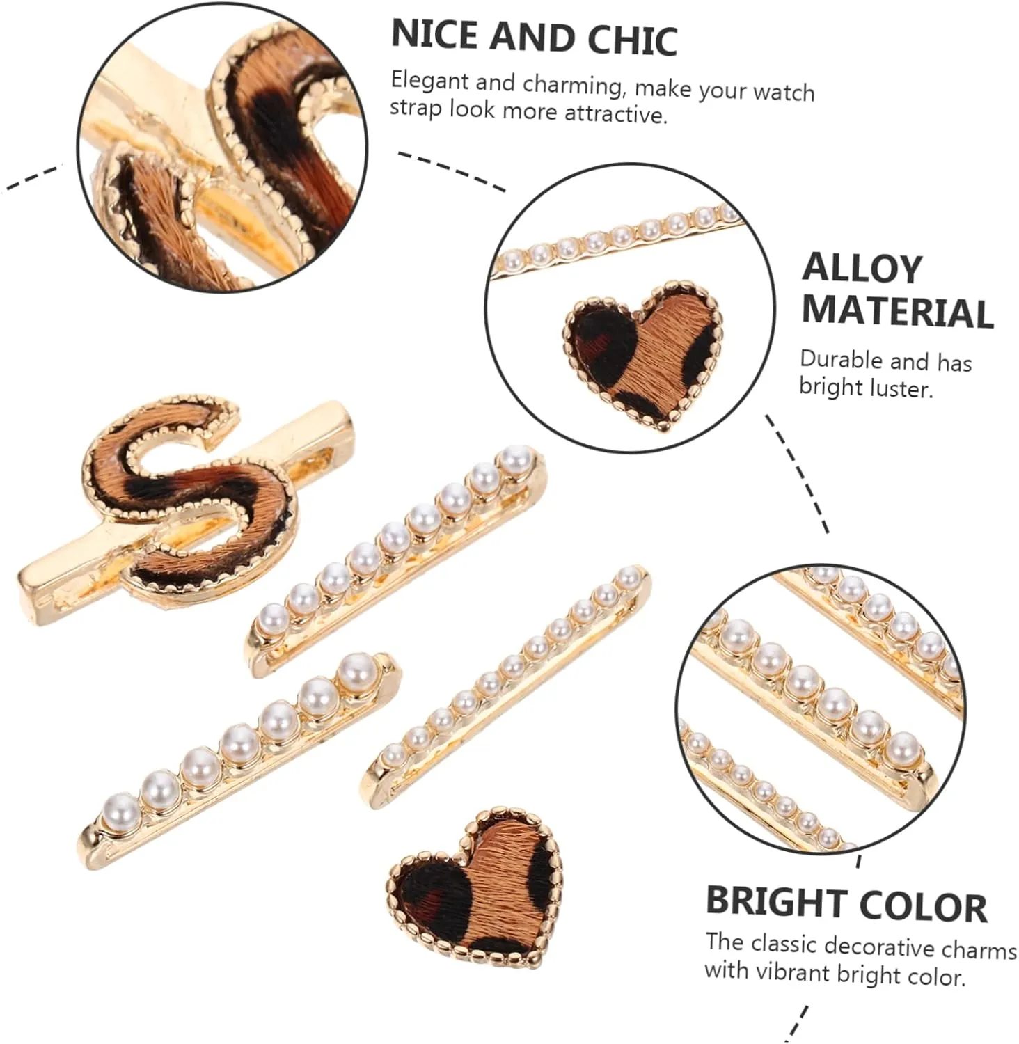 Watch Band Accessories Watch Ring 10 Pcs Strap Decorative Ring solemn opaque consort departure lifeway Watches Alloy Rings for Watchband 