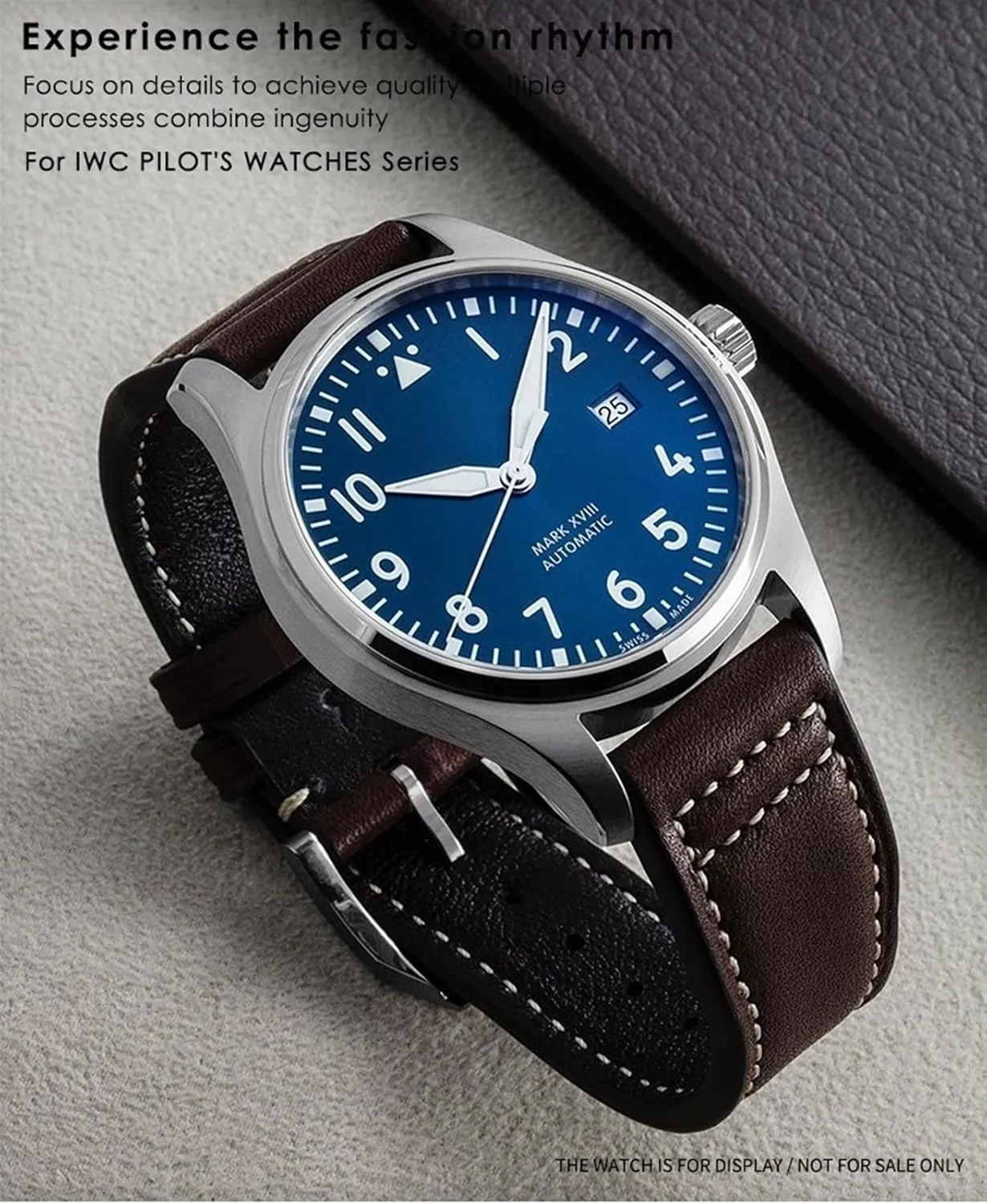 Watch band For IWC IW3777 hive IW3270 Mark 18 Big Pilot??s Watch Strap Soft Cowhide Bracelets 20mm 21mm 22mm Leather 