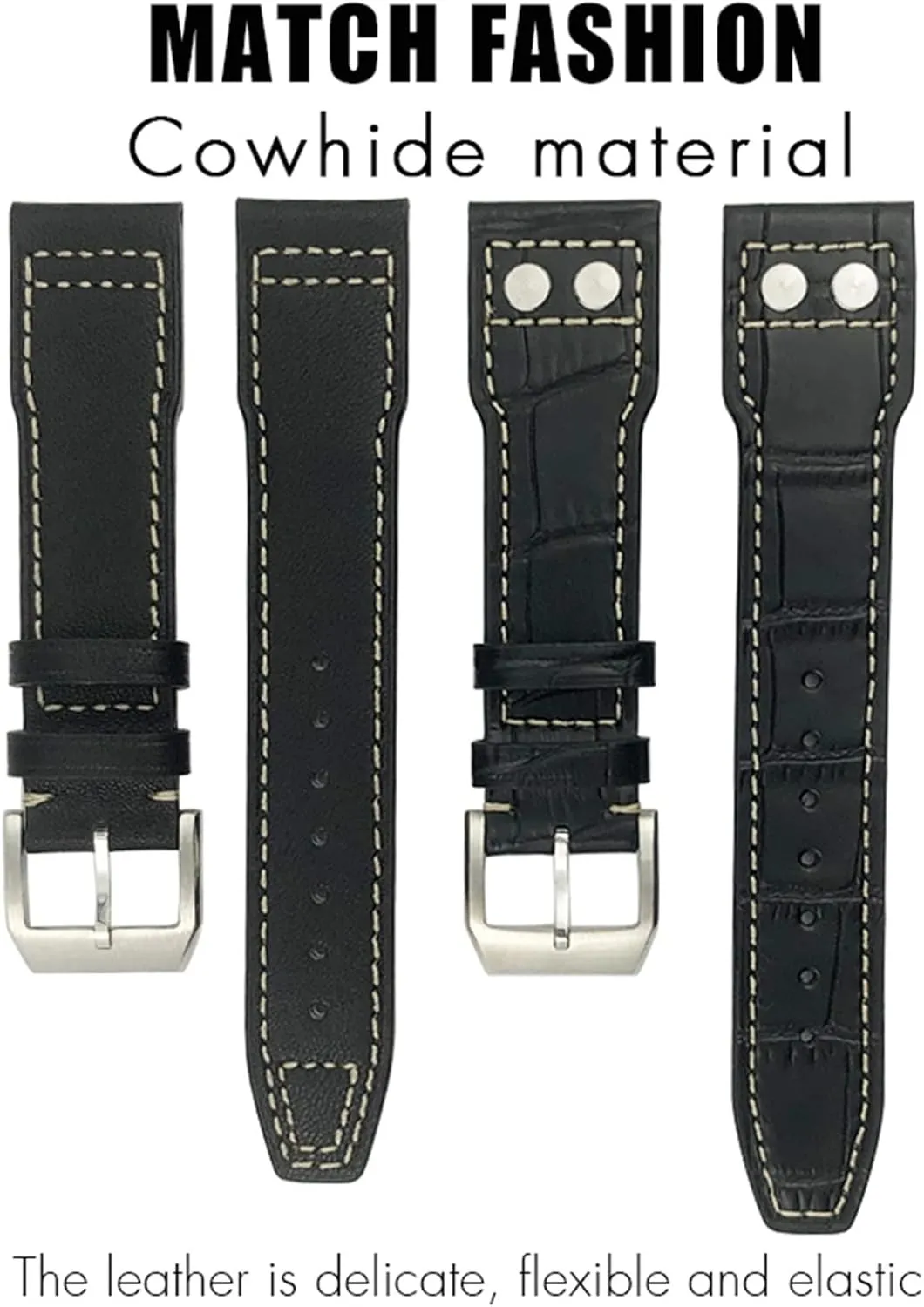 Watch band For IWC IW3777 hive IW3270 Mark 18 Big Pilot??s Watch Strap Soft Cowhide Bracelets 20mm 21mm 22mm Leather 
