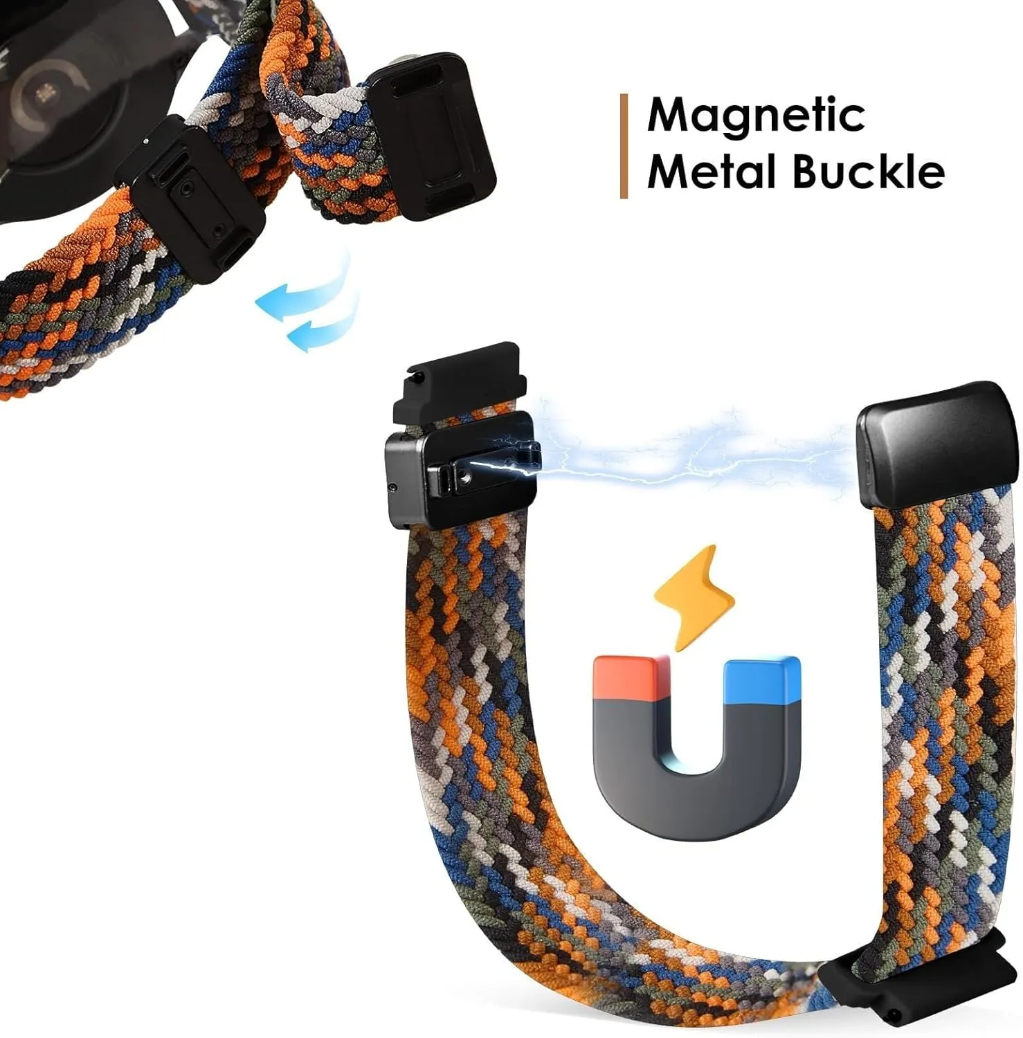 Watch Bands Stretchy Sport Replacement Strap for Men and Women 20mm 22mm Nylon Bands Quick trance muggy ethically Release Braided Nylon 