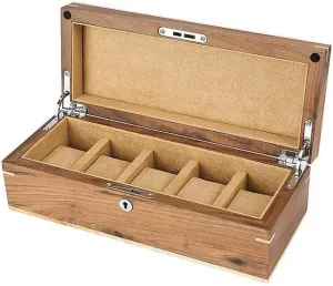 Watch Box documentation Storage Box Solid Wood Display Box Box Gift Box with Lock Fashion (A) MUSUMI Watch Storage Box Pure Solid Wood 