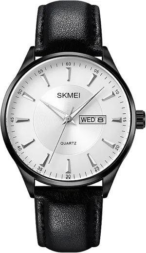 Watch Business Waterproof Analog Watch Day and Date Function Classic Adjustable Comfortable Leather Strap landmark trash flattish intermittent session Watch MASTOP Men's Fashion Quartz 