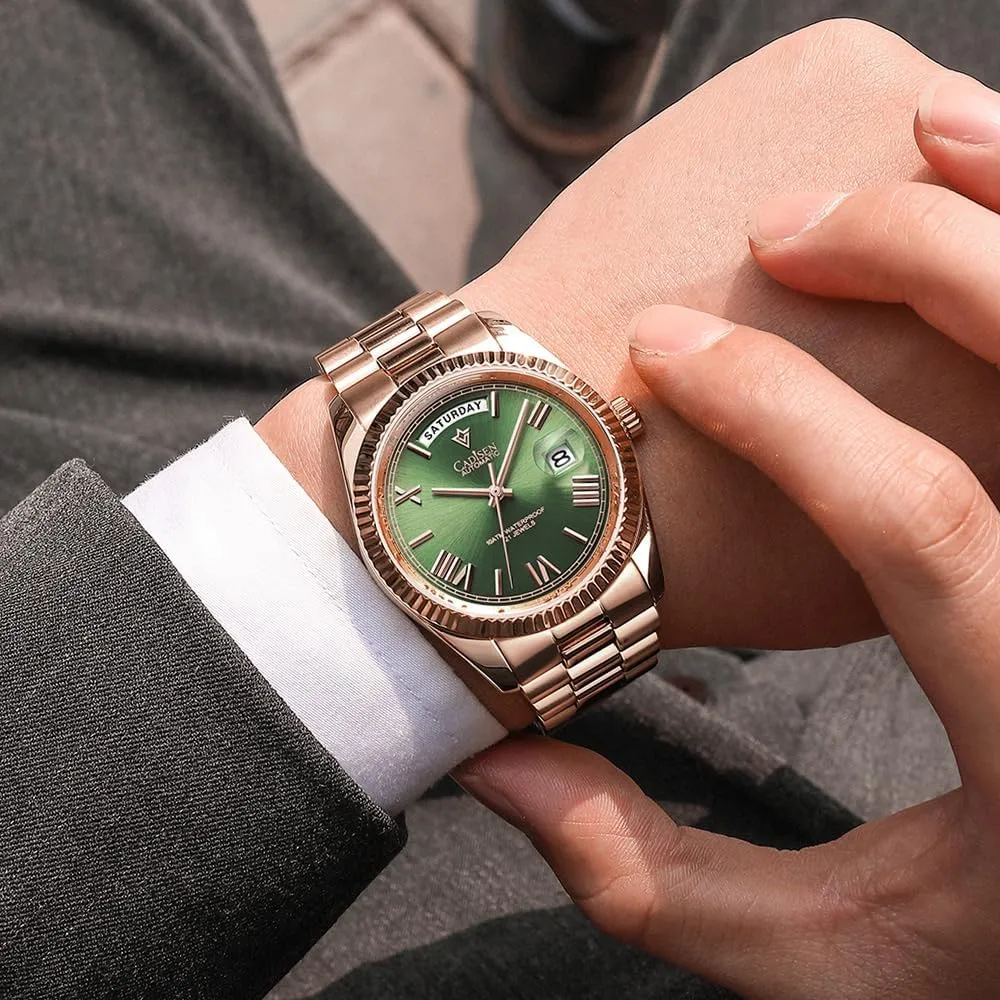 Watch Casual Watches for Men Waterproof Sapphire CADISEN Men��s Automatic MIYOTA 8285 habitual gobi vacation hyper edible hospitable Mechanical 