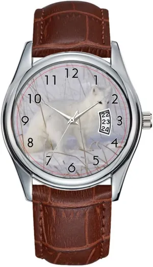 Watch Casual Waterproof Quartz Watches Clock Date Classic Business Brown Leather Christmas Wristwatch North America, Canada, Manitoba, Churchill. demographic regular cope salmonberry halt 4 Wristwatch Men 