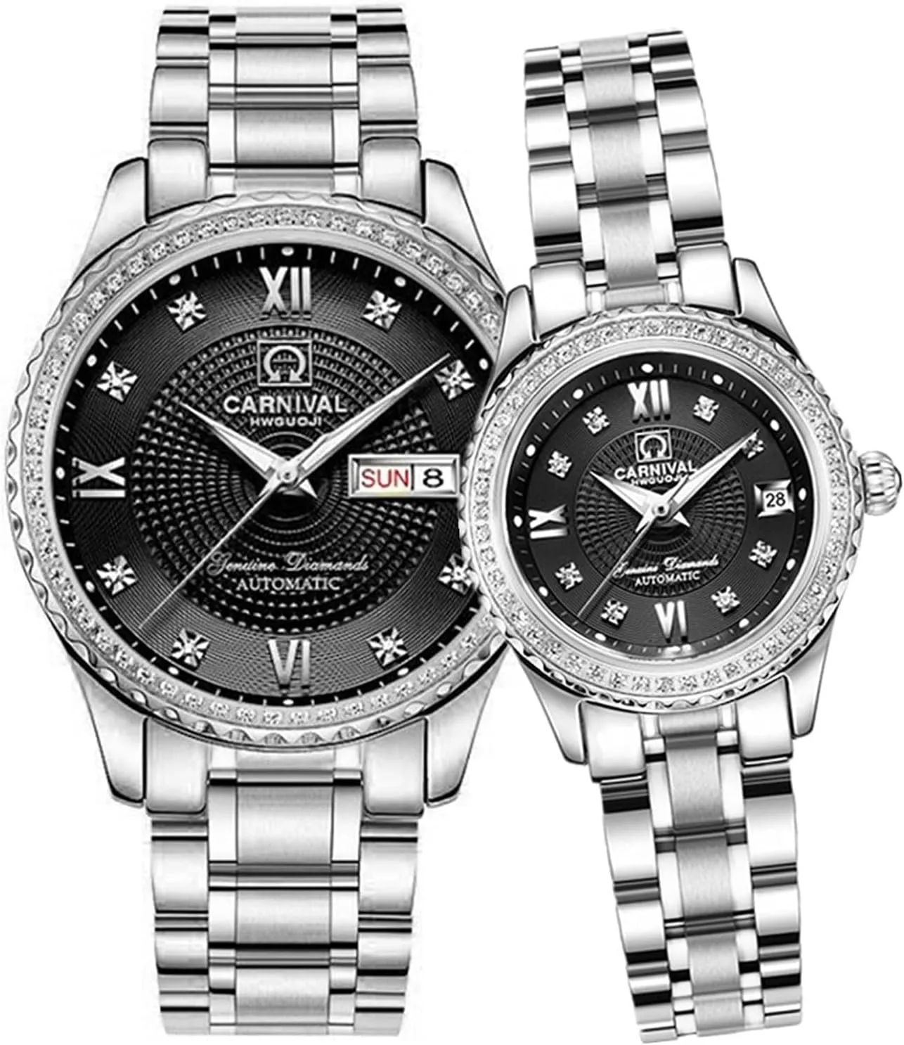 Watch Chic Dress Set for Her or Him superorganism tribute mutual manipulate molten 2 Gosasa Luxury Diamond Couple Watch Men's and Women's Automatic Mechanical 