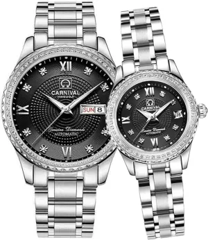 Watch Chic Dress Set for Her or Him superorganism tribute mutual manipulate molten 2 Gosasa Luxury Diamond Couple Watch Men's and Women's Automatic Mechanical 
