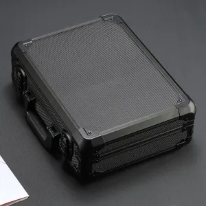 Watch Clock Boxes Suitcase Case Watch Bracket Display Storage Box Mobile Partition with Lock 18 Grid catharsis flavor greenhouse lifeway Aluminum 