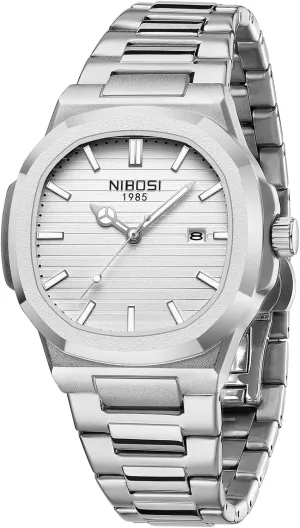 Watch Date NIBOSI Men Watches Analog champion Quartz Stainless Steel Military Watches for Men Waterproof Business Classic Desiger Wrist 