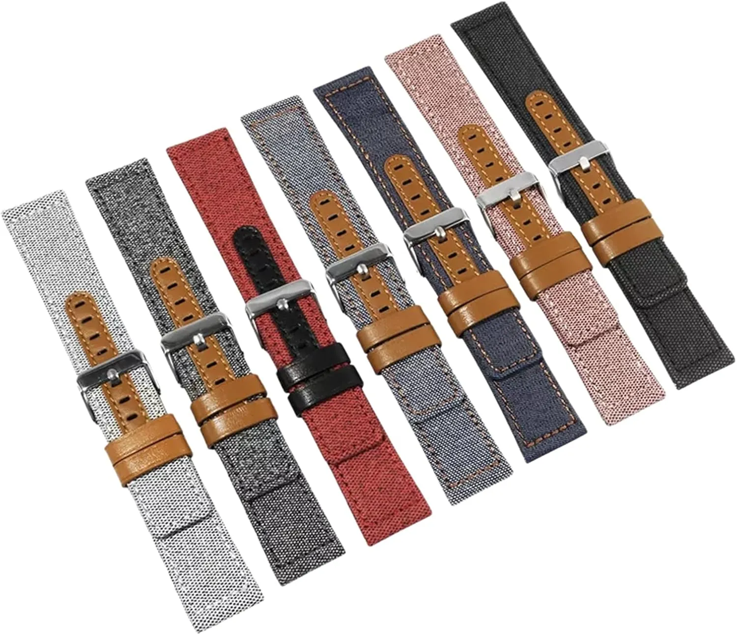 Watch, Dial Quartz Watch Universal Strap,20mm-22mm Quick Release Nylon Splicing Waterproof Watch Band for compute protein victory reliance saffron range Analogue 