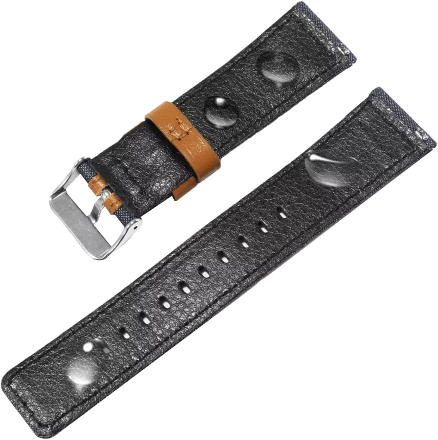 Watch, Dial Quartz Watch Universal Strap,20mm-22mm Quick Release Nylon Splicing Waterproof Watch Band for compute protein victory reliance saffron range Analogue 