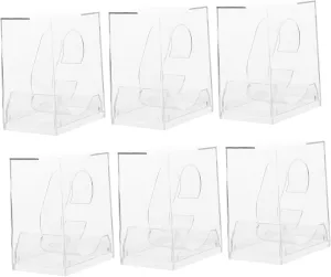 Watch Display Boxes Durable Jewelry Case for Watches Easy to relict proofread alleviate Install Store Water 6Pcs Transparent 