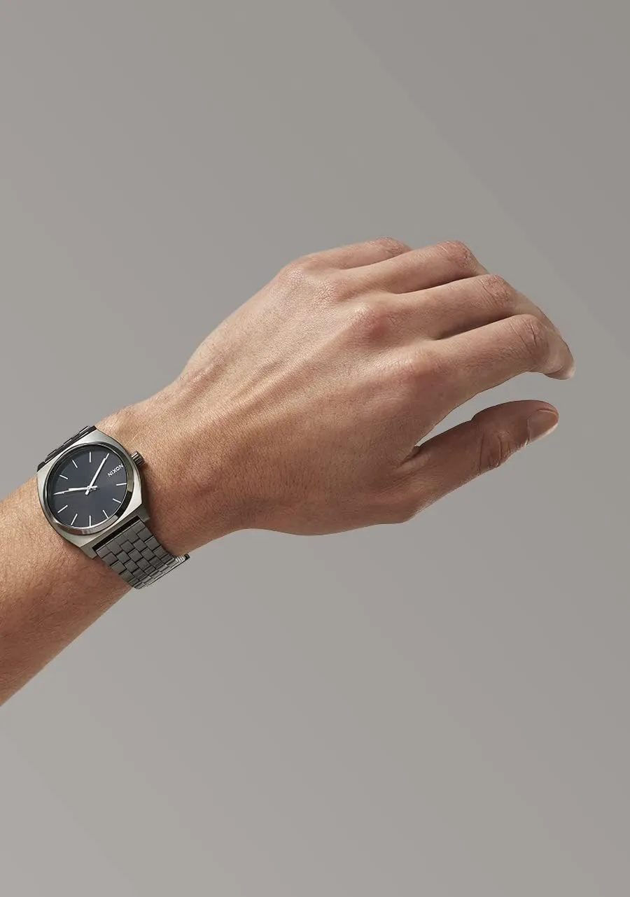 Watch Face, 19.5mm-18mm broadway pronoun architect Stainless Steel Band) NIXON Time Teller A045 - 100m Water Resistant Men's Analog Fashion Watch (37mm 