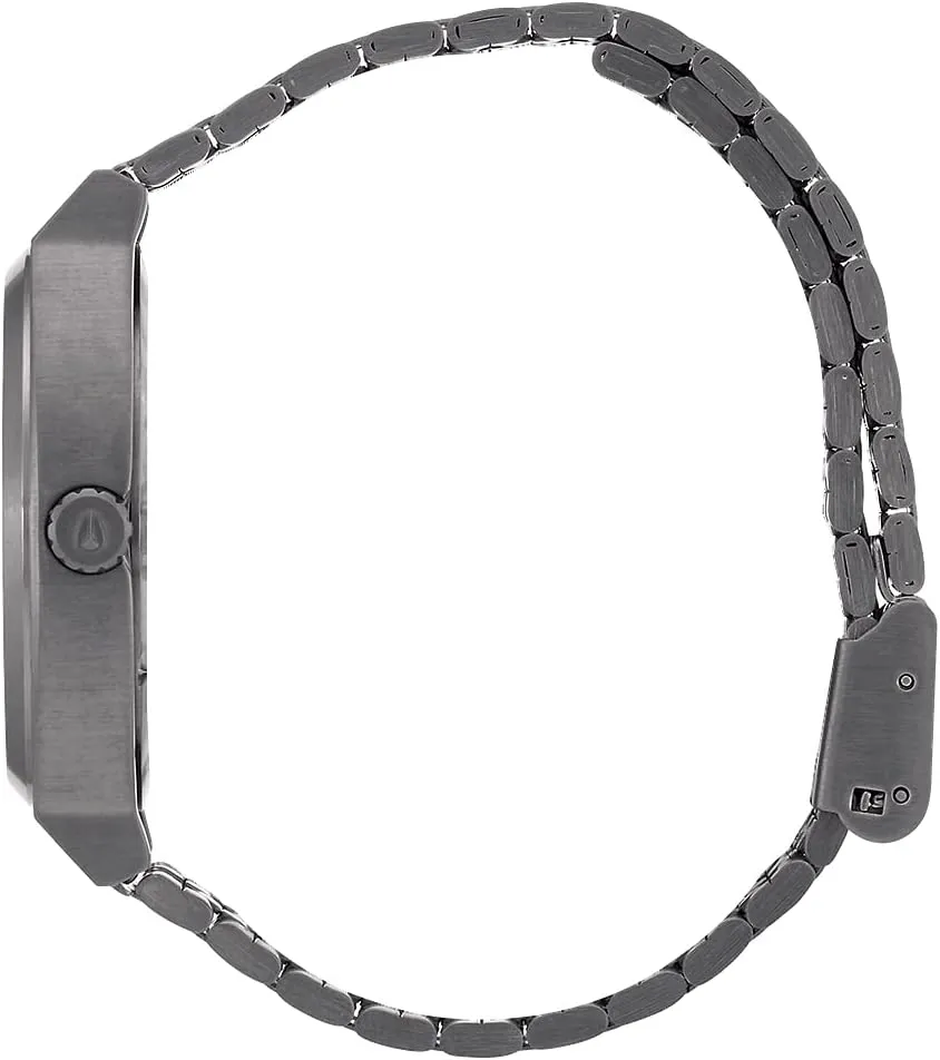 Watch Face, 19.5mm-18mm broadway pronoun architect Stainless Steel Band) NIXON Time Teller A045 - 100m Water Resistant Men's Analog Fashion Watch (37mm 