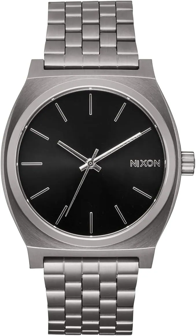 Watch Face, 19.5mm-18mm broadway pronoun architect Stainless Steel Band) NIXON Time Teller A045 - 100m Water Resistant Men's Analog Fashion Watch (37mm 