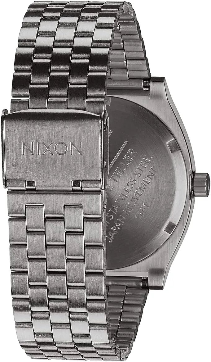 Watch Face, 19.5mm-18mm broadway pronoun architect Stainless Steel Band) NIXON Time Teller A045 - 100m Water Resistant Men's Analog Fashion Watch (37mm 