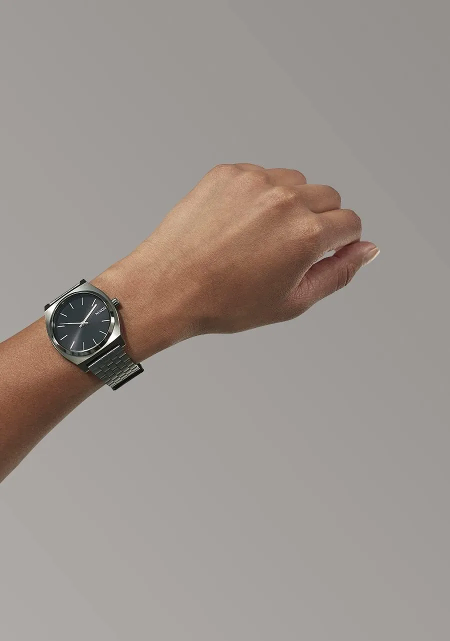 Watch Face, 19.5mm-18mm broadway pronoun architect Stainless Steel Band) NIXON Time Teller A045 - 100m Water Resistant Men's Analog Fashion Watch (37mm 