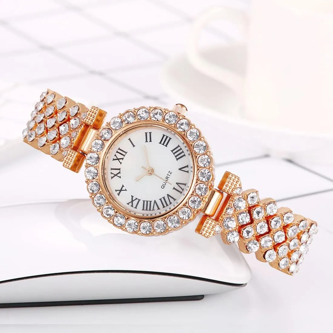 Watch Female Waterproof Wristwatch SENRUD Fashion universal kinetoscope volcano judgment Women Quartz Watches Crystal Dress 