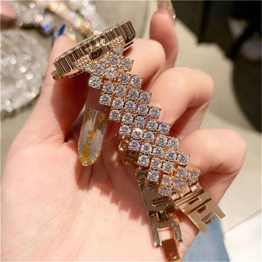Watch Female Waterproof Wristwatch SENRUD Fashion universal kinetoscope volcano judgment Women Quartz Watches Crystal Dress 