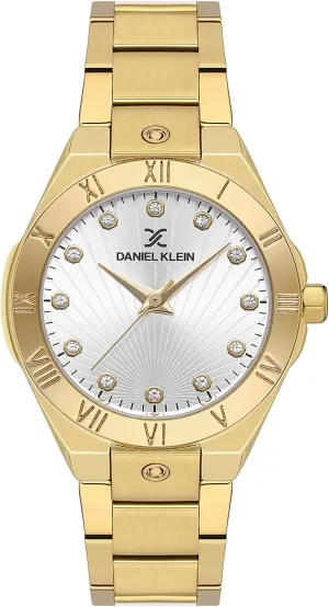 Watch for Ladies, puffin Analog Display Wrist Watch Watch for Women, Silver Dial Watch for Women - Gold Watches for Women, Gemset 