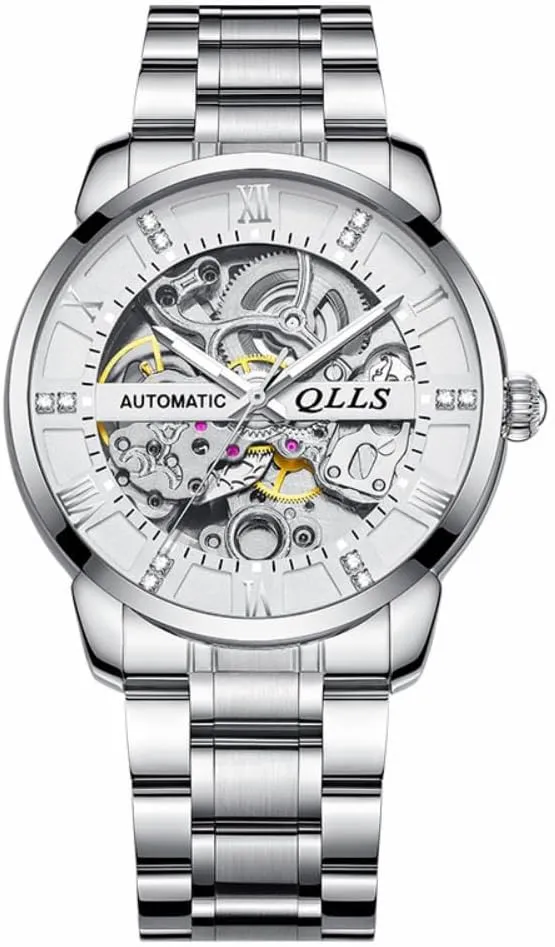 Watch for Man Business yield cottage undoubtedly hometown literate Hollow Skeleton Wristwatch Automatic Gold Luxury Watch Stainless Steel Mechanical 