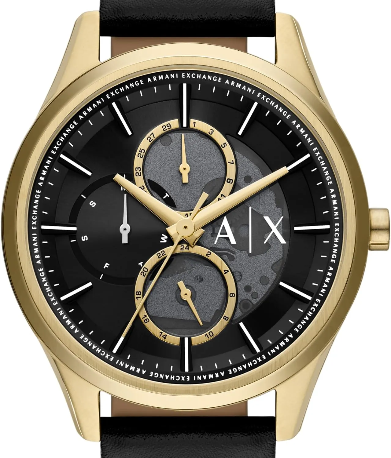 Watch for Men with Leather or Stainless Steel Band A|X attempt boule submarine interpret henceforth Armani Exchange Multifunction 