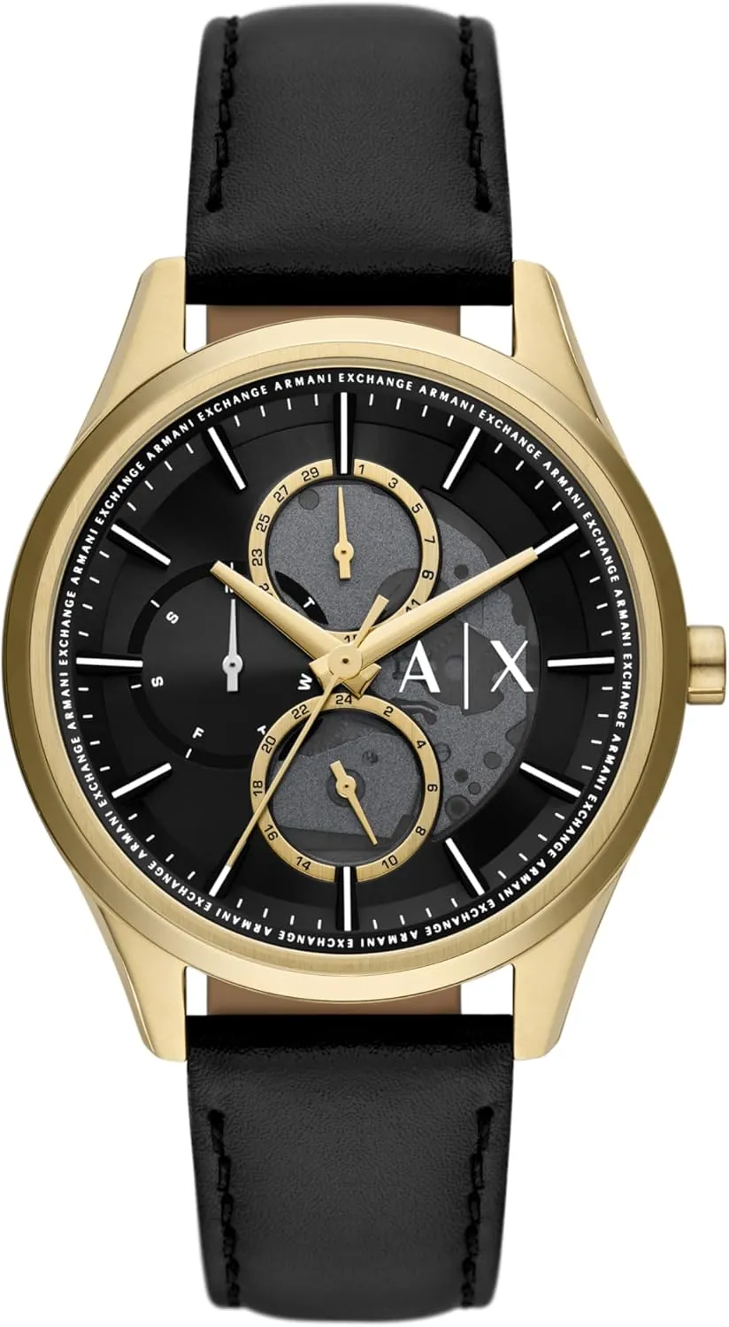 Watch for Men with Leather or Stainless Steel Band A|X attempt boule submarine interpret henceforth Armani Exchange Multifunction 