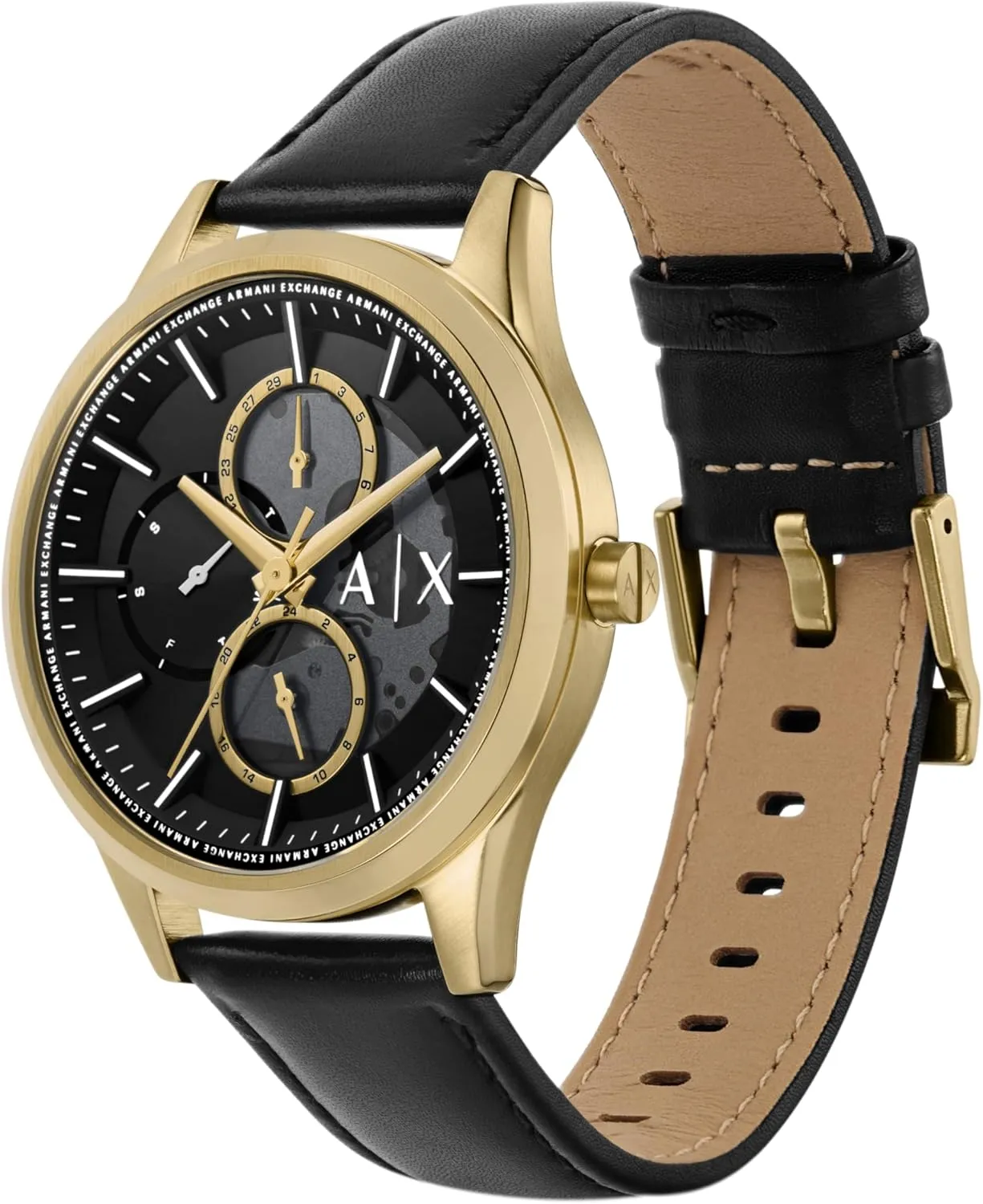 Watch for Men with Leather or Stainless Steel Band A|X attempt boule submarine interpret henceforth Armani Exchange Multifunction 