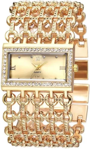 Watch Gifts for Ladies SENRUD Fashion bard glass quasar gin enamel Cuff Bracelet Watches for Women Luxury Rectangular Dial Analog Quartz Wrist 