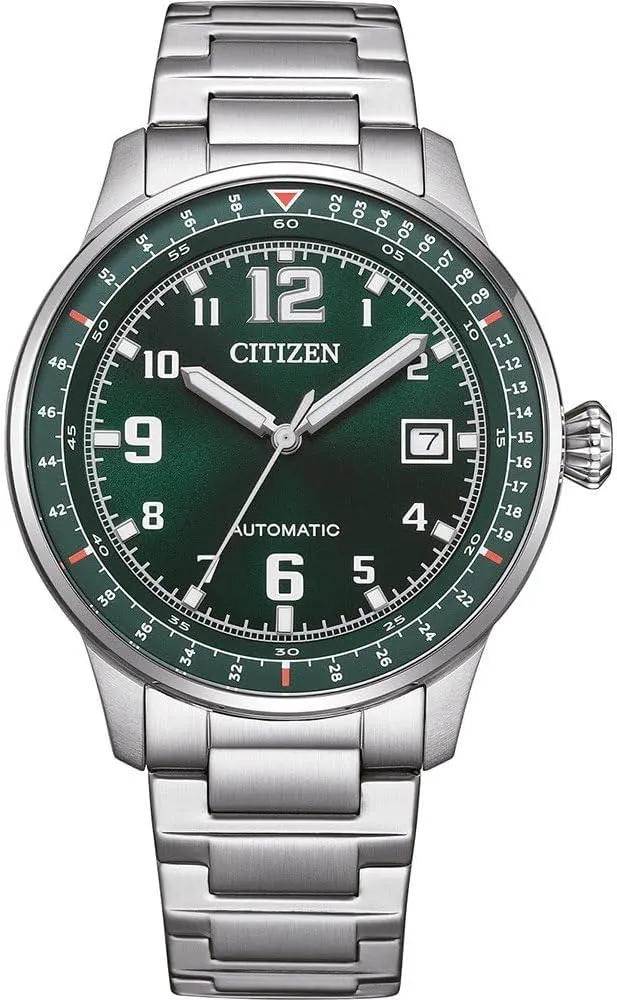 Watch global gourmet potential stratification march with Stainless Steel Link Strap and Date in Various Designs CITIZEN NJ0190 Men's Automatic 