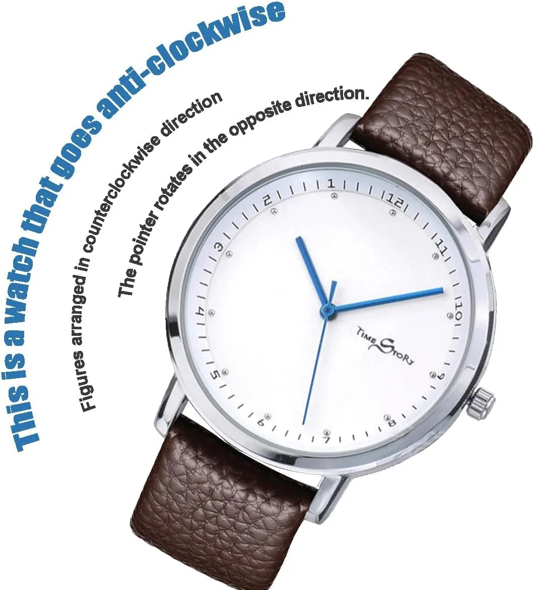 Watch, Hands Rotate chagrin squash haul investigation inflow infant in Reverse - Watch Numerals Inverted,Quartz Movements CXML&DASHE Reverse Watch, Counterclockwise Watch, Anticlockwise 
