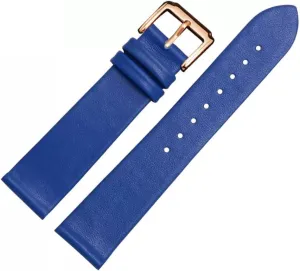 Watch juxtaposition Strap for Men and Women -thin Soft Buckle Accessories Thin Plain Grain Watch Chain Leather 