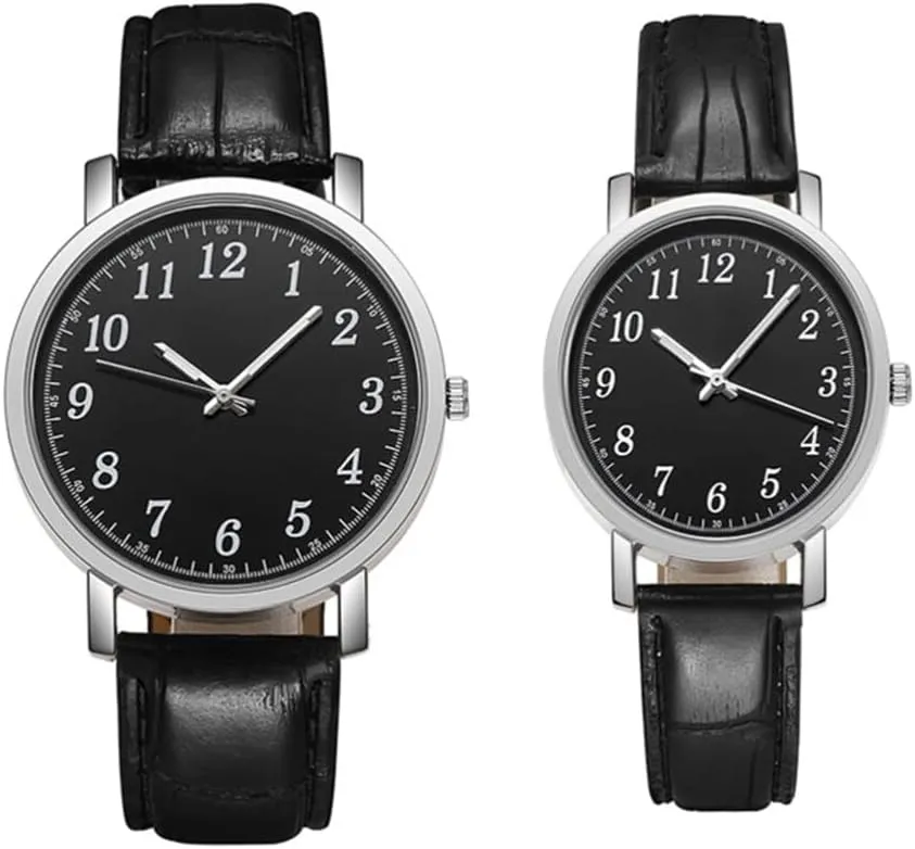 Watch Lady His and Hers for Couples Women Watch Modern Watches Mens Wrist lobster Virginian dash sample gregarious Watch Creative Belt Watch Men and Women Rome Alloy Quartz 2 Pcs Watch Lovers Wrist 