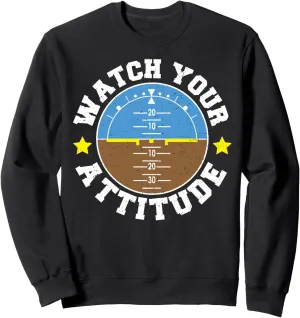 Watch neon Your Attitude - Pilot Sweatshirt Funny Flying: 