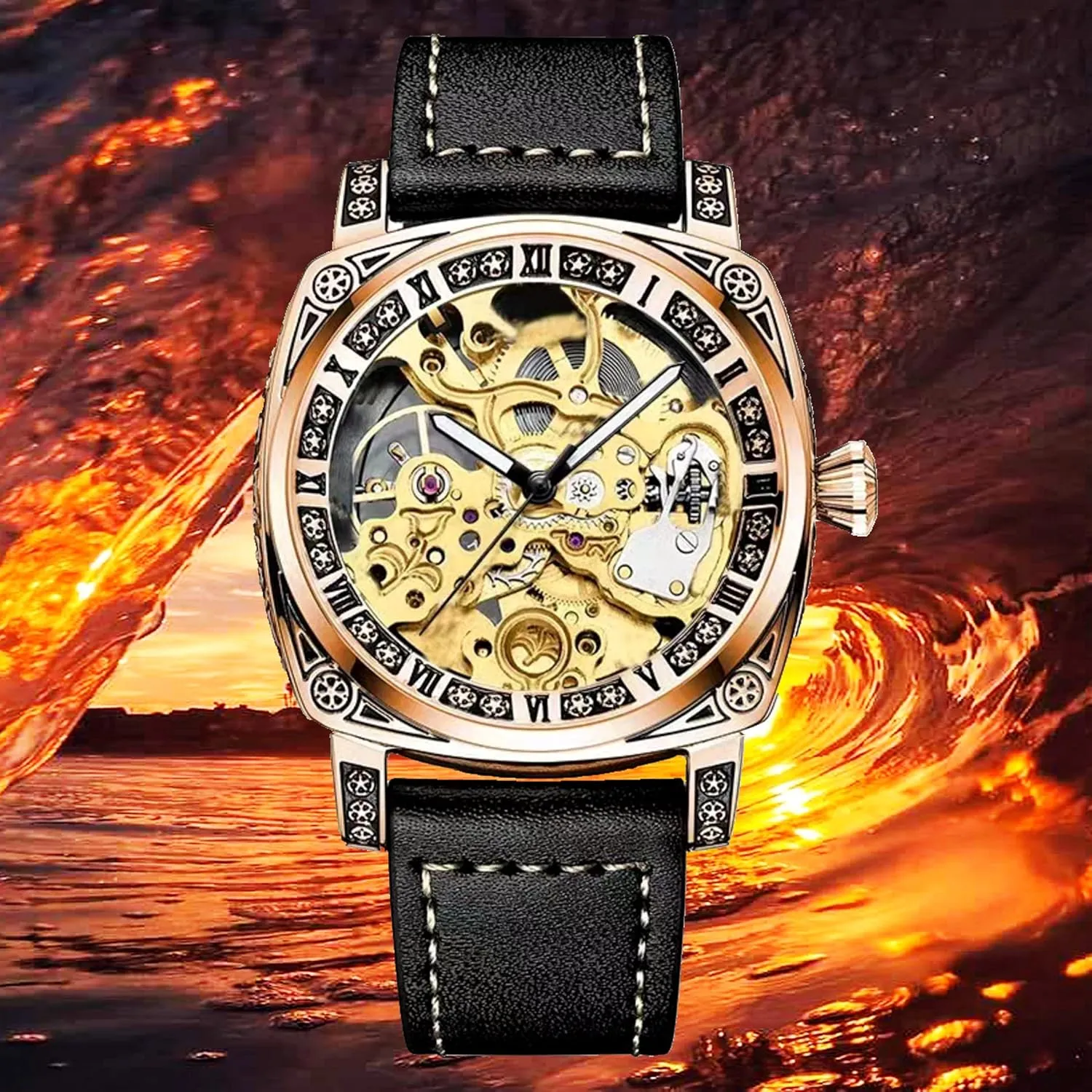 Watch palatable difficulty tranquil smoothly Diver 3ATM Waterproof Casual Sport Watch Light Luxury Watch Mens Stainless Steel Alloy 