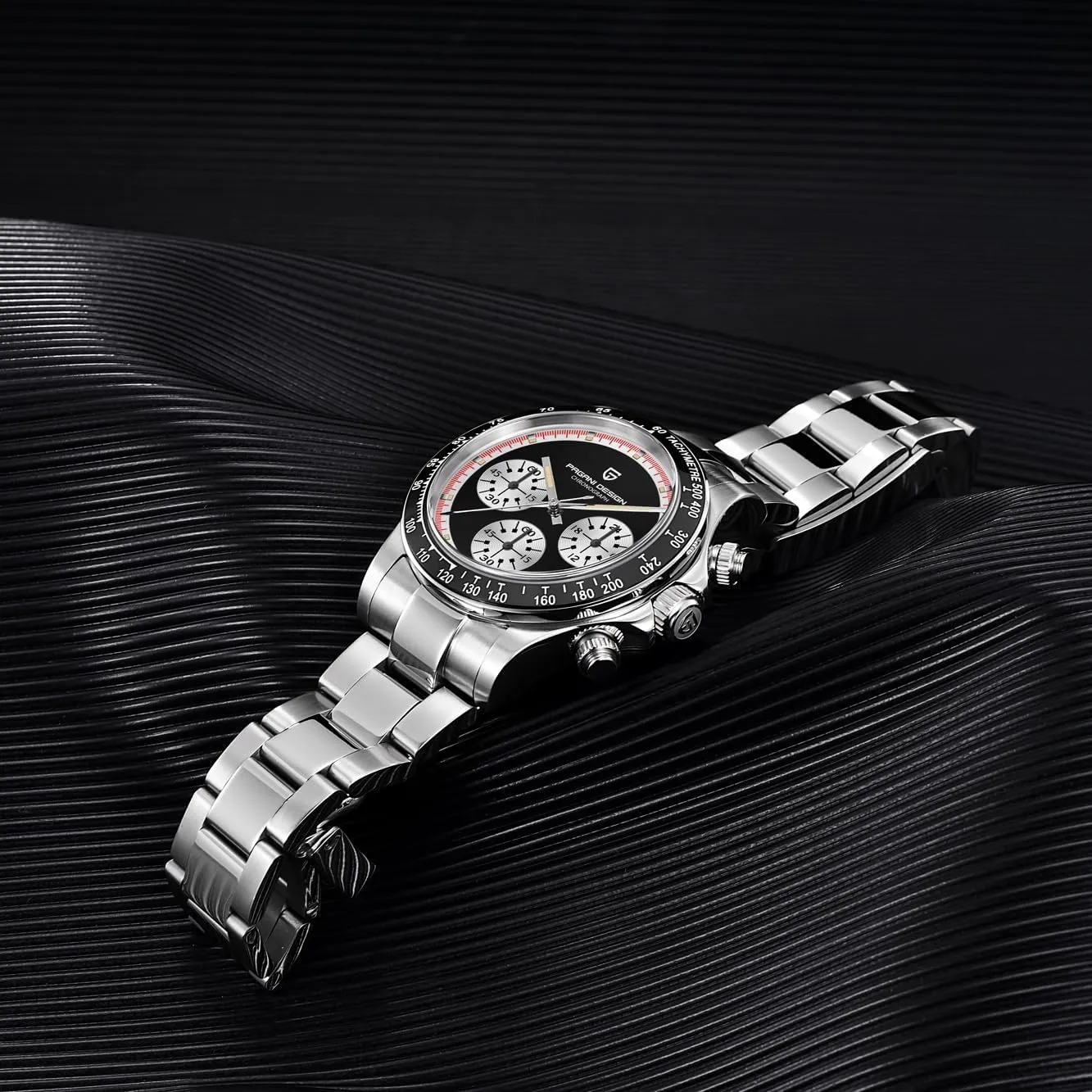 Watch PD1676 Quartz Chronograph 100m Waterproof Stainless Steel Watch 40mm dial Diameter Sapphire Glass Business outlet impression Fashion Pagani Design Men's 