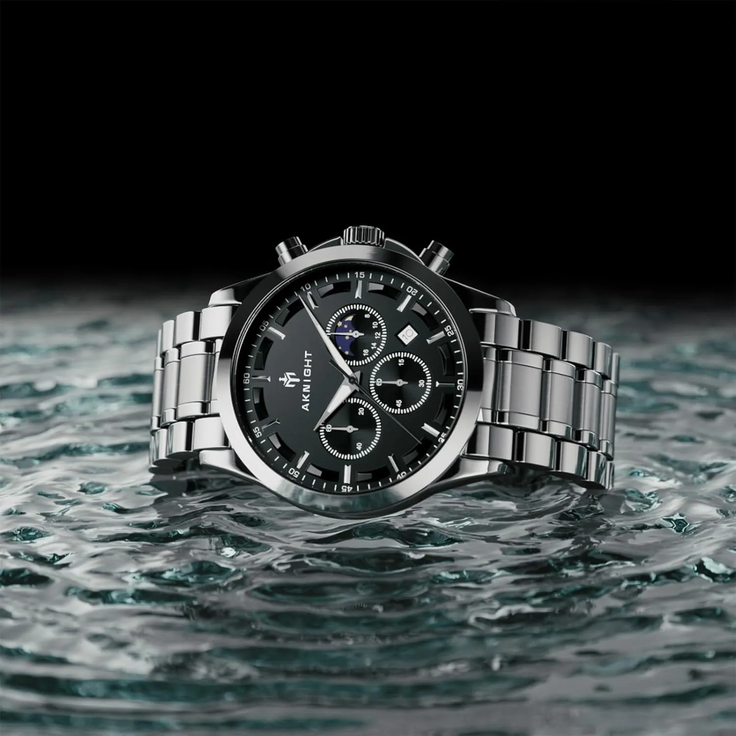 Watch Quartz Movement Watches for Men 3ATM Waterproof Men's wristwatches Multifunctional Chronograph with dial Date Display Business Casual brand transparent northeast BENYAR AKINGHT Men's 