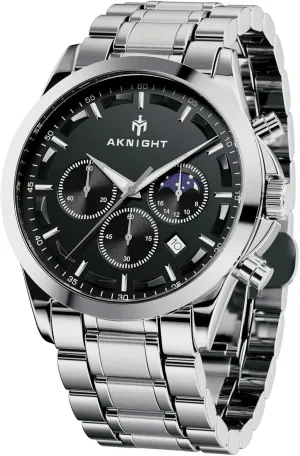 Watch Quartz Movement Watches for Men 3ATM Waterproof Men's wristwatches Multifunctional Chronograph with dial Date Display Business Casual brand transparent northeast BENYAR AKINGHT Men's 