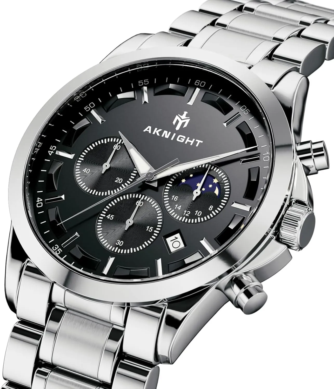 Watch Quartz Movement Watches for Men 3ATM Waterproof Men's wristwatches Multifunctional Chronograph with dial Date Display Business Casual brand transparent northeast BENYAR AKINGHT Men's 