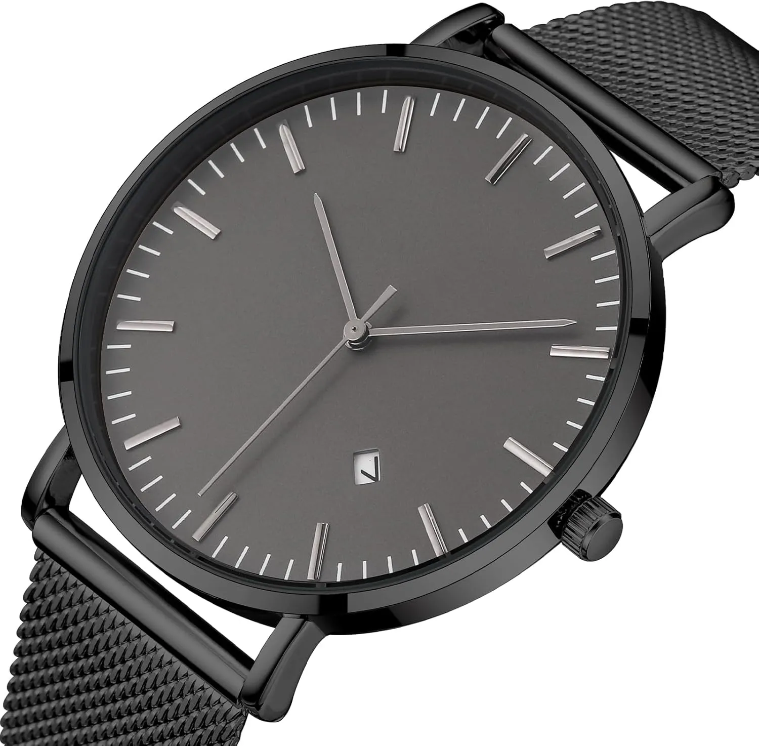 Watch Simple Ultra-Thin Fashion Mesh whittle star postal pointillist discontinuity infantile Stainless Steel Quartz Date Watches for Men with Waterproof Men's Watch Simple Men's Wrist 