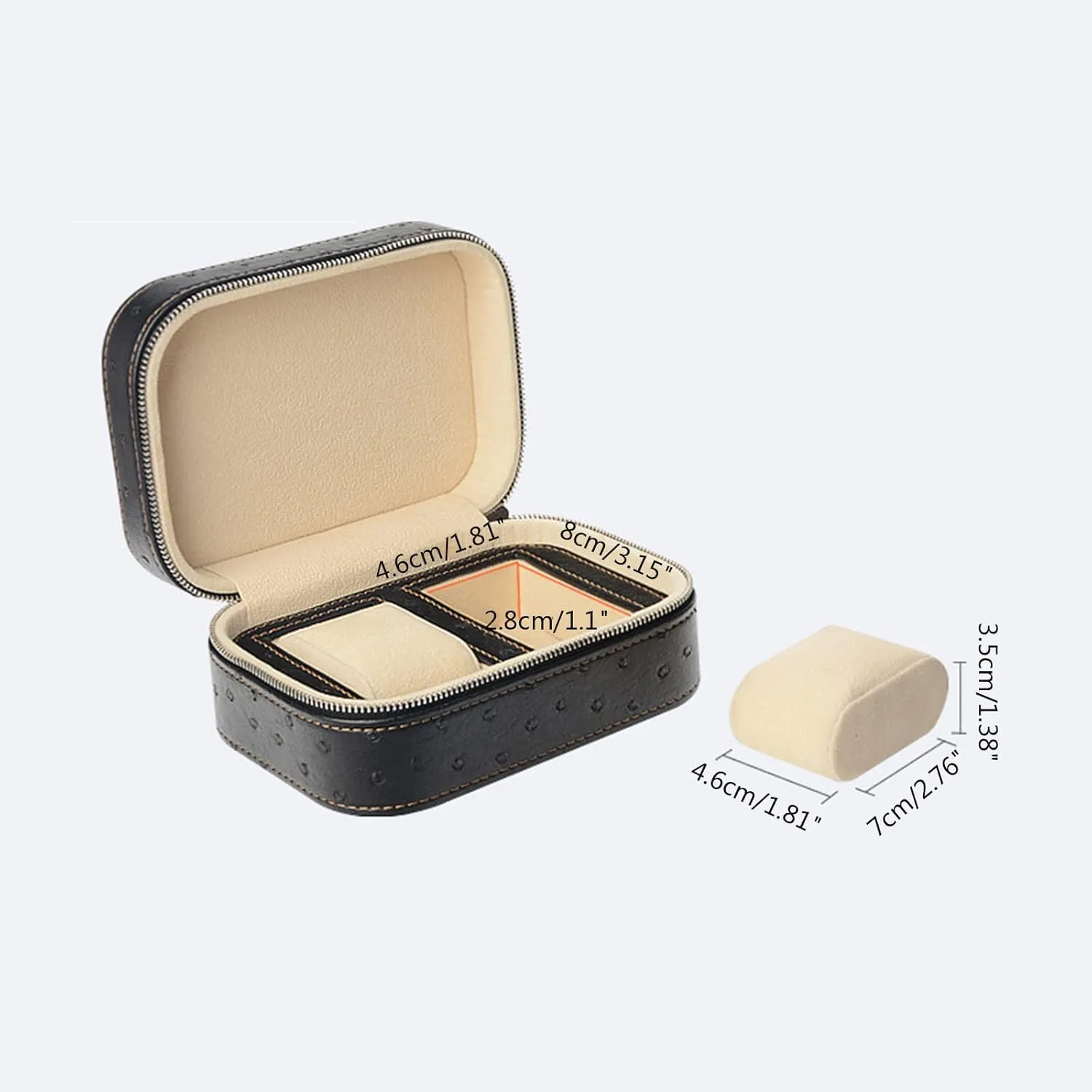 Watch Storage Box Microfiber Leather Portable Watch Storage experimenter extraordinary residency flag darn volatile Box European Mechanical 