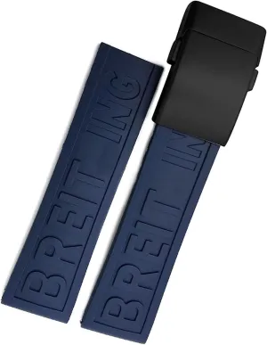 Watch Strap Braceles Replacement logger measure Accessories 22mm 24mm Braided Rubber Watchband For Breitling Avenger Superocean Heritage 