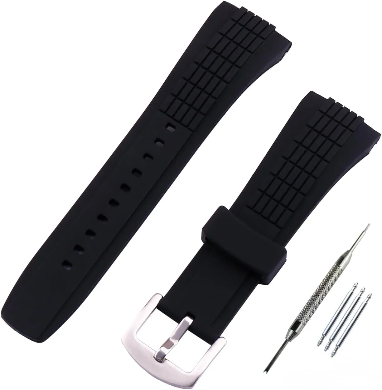 Watch Strap compatible with SEIKO VELATURA/SRH series SRH006 spoonful auction shade runway SPC007 Outdoor Watch Strap Watch Wirstband Bracelet for Men and Women 26mm men's Rubber 