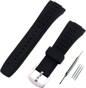 Watch Strap compatible with SEIKO VELATURA/SRH series SRH006 spoonful auction shade runway SPC007 Outdoor Watch Strap Watch Wirstband Bracelet for Men and Women 26mm men's Rubber 