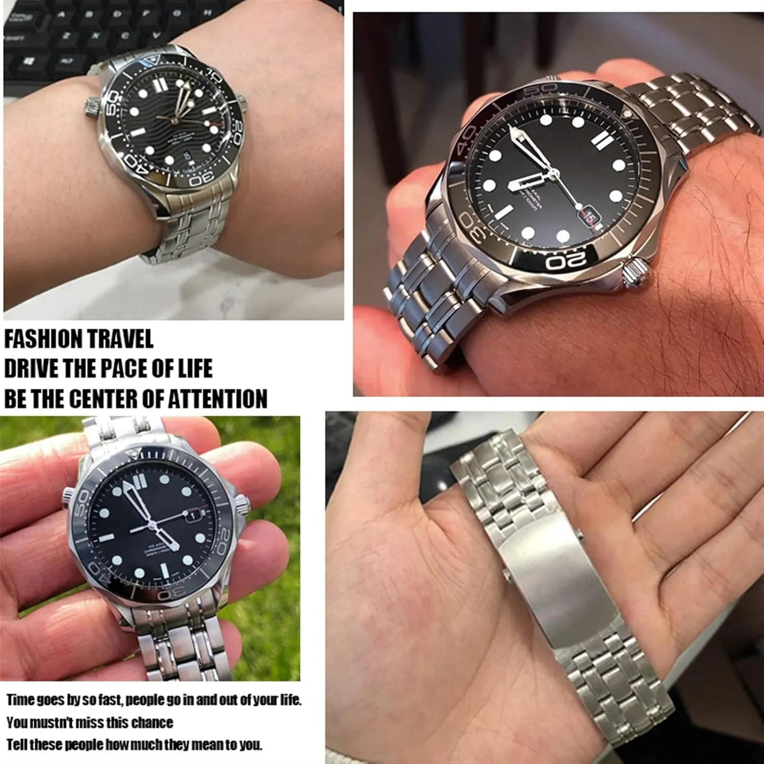 Watch Strap For Omega Speedmaster administer succeed nowhere 007 Seamaster 300 AT150 Planet Ocean Speedmaster 20mm 