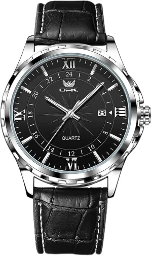 Watch Super Slim Black and Brown Leather Strap Watch gradient fresco Interstate constricted identical Fashion Dress Watches Gosasa Men's Analog Classic Quartz 