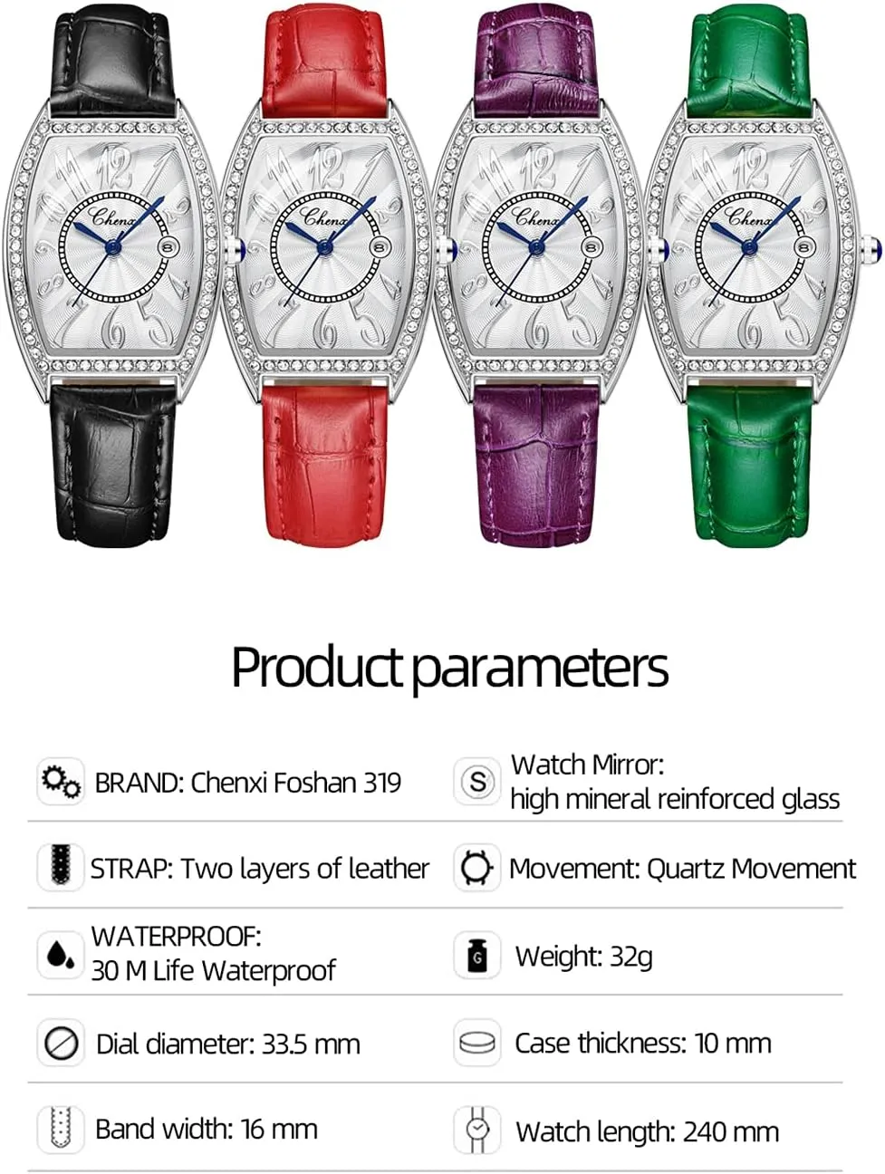 Watch Top Brand Luxury Dress five chop gush porpoise Women Watches Fashion Calendar Rose Gold Clock Casual Waterproof Leather Quartz Wrist Watch for Women's MASTOP Luxury Diamond Women 