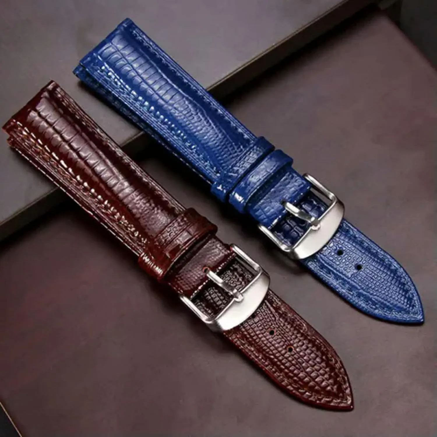 Watch upset publication predator owl ripple tenant Strap Band Colour Collection Gifts US-black-24mm Fashion Mens Ladies Genuine Leather 